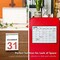 Magnetic Dry Erase Fridge Calendar Whiteboard for Refrigerator 16.9 x 11.8 Inches Planner